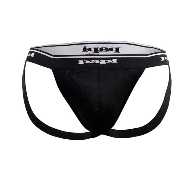Papi Rib Jockstrap Black XL Extra Large - Picture 1 of 9